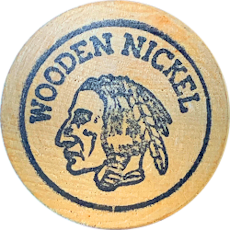 wooden nickel reverse